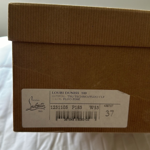 NEW Christian Louboutin LOUBI DUNISS 100 Size 37 - Picture 7 of 10